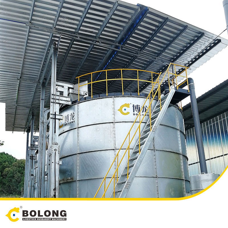 stable vertical aerobic composting system